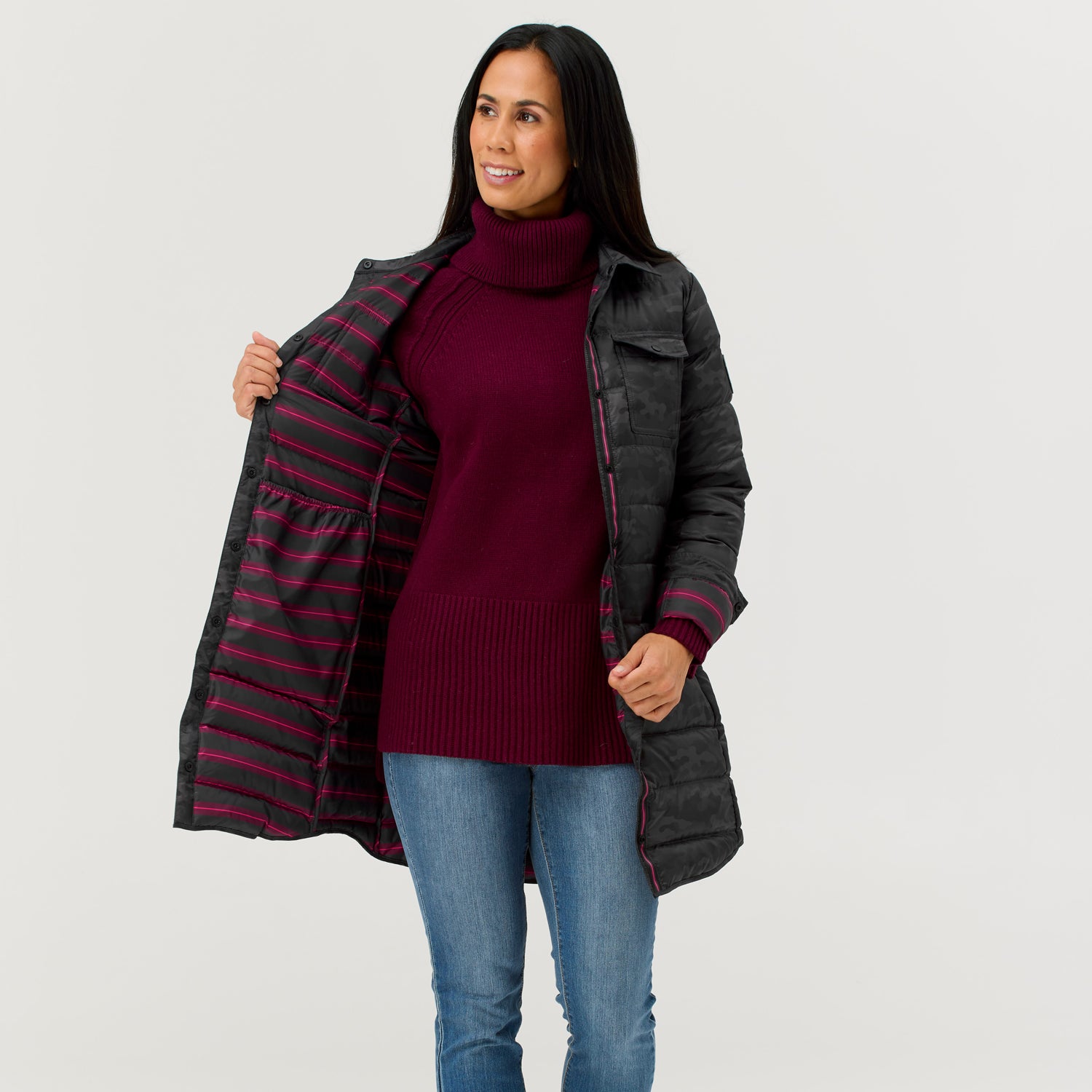 Annie Long Down Shacket