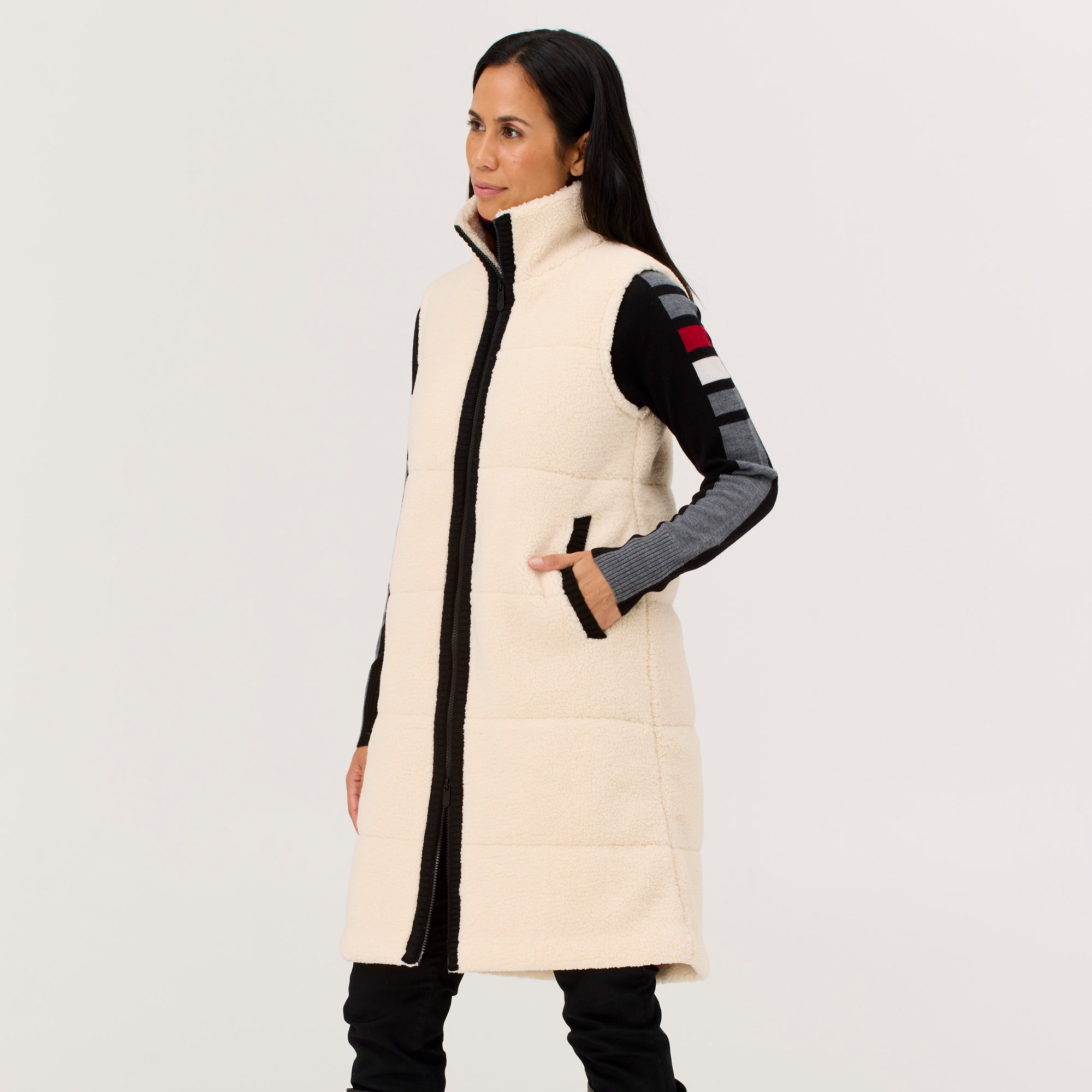 Kira Fleece Vest Long