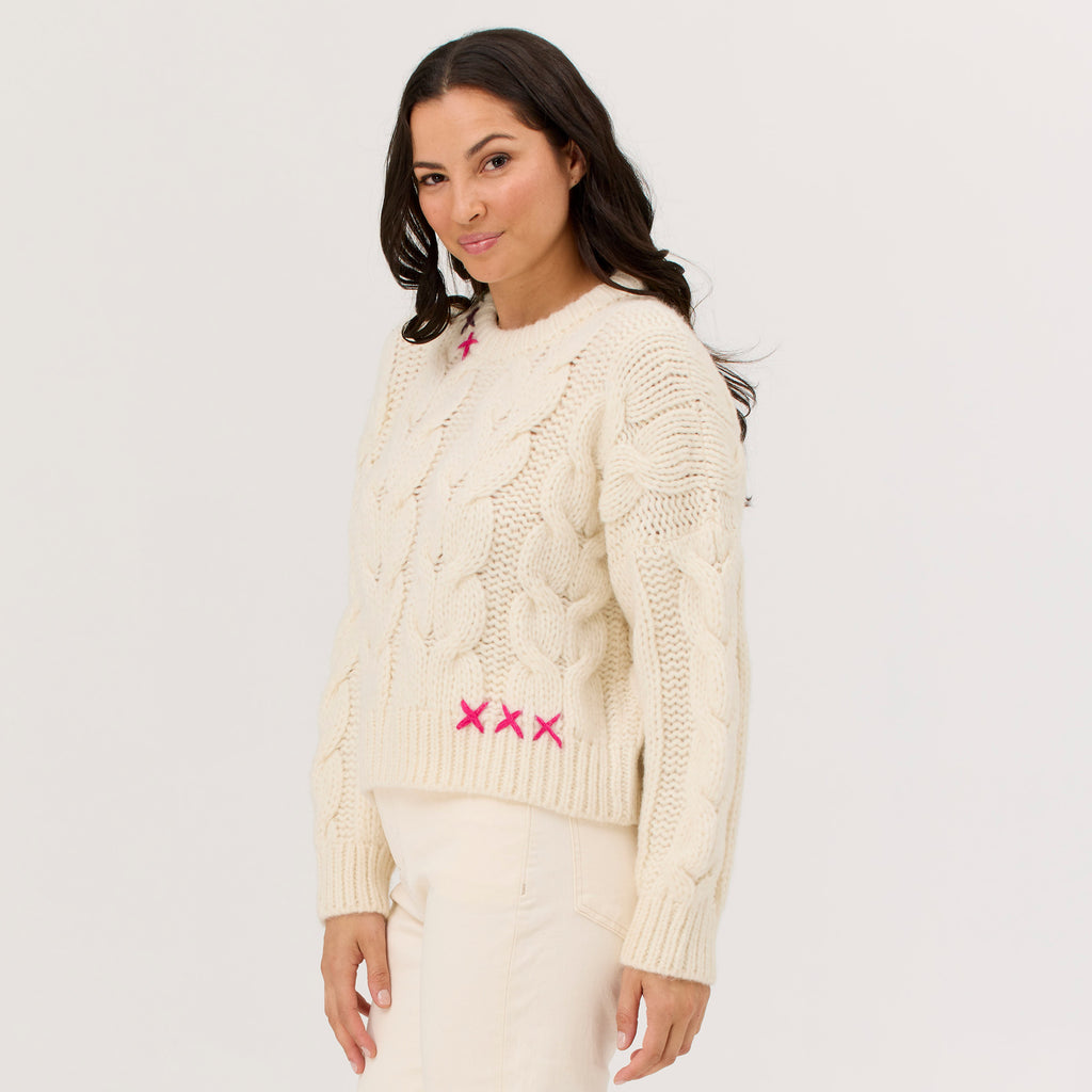 Frea Baby Alpaca Cable Sweater